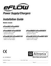 Altronix eFlow104NX8V Installation Manual