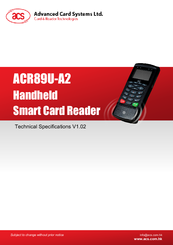 Advanced Card ACR89U-A2 Technical Specifications