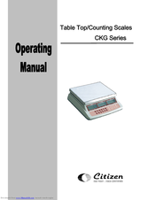 Citizen CKG-6000 Operating Manual