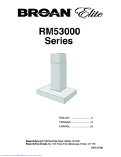 Broan RM53000 Series Instructions Manual