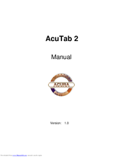 Acura Embedded AcuTab 2 Manual