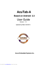 Acura Embedded AcuTab-A User Manual