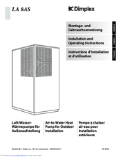 Dimplex LA 8AS Installation And Operating Instructions Manual