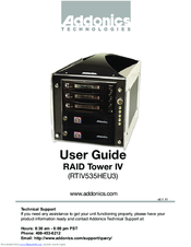 Addonics Technologies RTIV535HEU3 RAID Tower IV User Manual