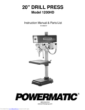 Powermatic 1200HD Manuals | ManualsLib