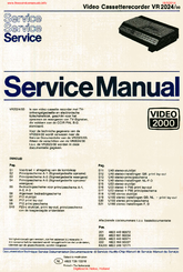 Philips VR 2024 Service Manual