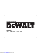 DeWalt D21520-XE Instruction Manual