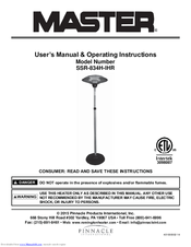 Master SSR-834H-IHR User's Manual & Operating Instructions