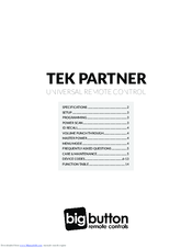 Tek Partner BW-0561-RD Product Manual