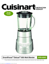 Cuisinart SPB-600C Instruction Booklet