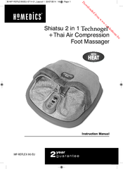 HoMedics MP-REFLEX-90-EU Instruction Manual