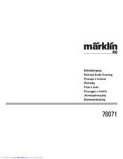 Marklin 78071 User Manual