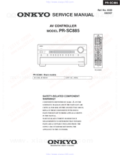 Onkyo PR-SC885 Service Manual