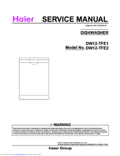 Haier DW12-TFE1 series Service Manual