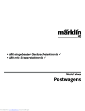Marklin Postwagens User Manual