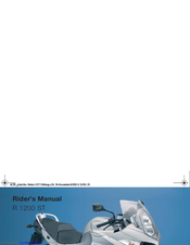 BMW 2004 R 1200 ST Rider's Manual