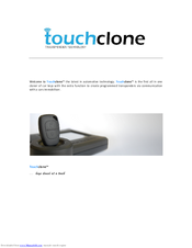 1st Call Lockouts TouchClone version 1.5 User's Manualer's Manual