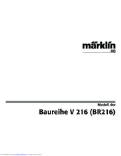Marklin V 216 User Manual