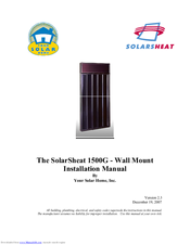 Solar SolarSheat 1500G Installation Manual