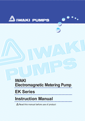 IWAKI EK Series Instruction Manual