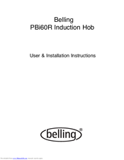 Belling PBI60R User & Installation Instructions Manual