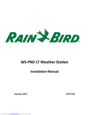 Rain Bird WS PRO LT Installation Manual