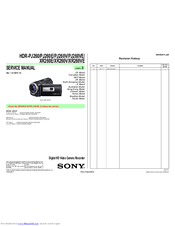 Sony HDR-P XR260E Service Manual