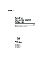Sony KD-32DC11U Operating Instructions Manual