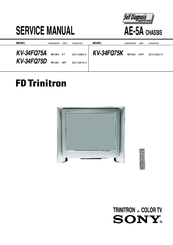 Sony KV-34FQ75K Service Manual