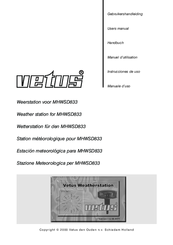 Vetus MHWSD833 User Manual