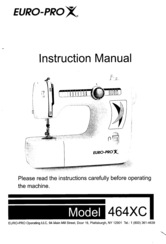 Euro-Pro 464XC Instruction Manual