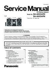Panasonic SA-AKX54PH Service Manual