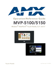 AMX Modero ViewPoint MVP-5100 Operation/Reference Manual