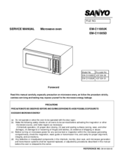 Sanyo EM-C1100SD Service Manual