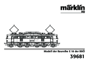 Marklin 39681 User Manual