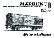Marklin 48159 Instruction Manual