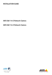 Axis Q6114-E Installation Manual