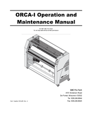 GBC ORCA-I Operation And Maintenance Manual