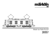 Marklin 26557 Instruction Manual