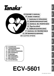 Tanaka ECV-5601 Owner's Manual