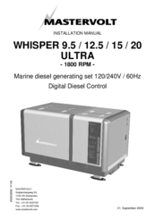 Mastervolt WHISPER 12.5 ULTRA Installation Manual