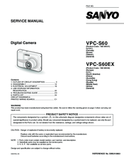 Sanyo Xacti VPC-S60 Service Manual