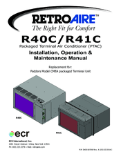 ECR R41C Installation, Operation & Maintenance Manual