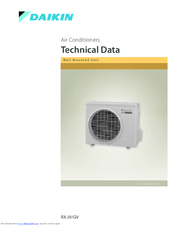 Daikin RX-JV Technical Data Manual