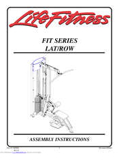 Life Fitness FIT SERIES Assembly Instructions Manual