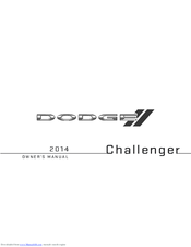 Dodge 2014 dodge challenger Owner's Manual