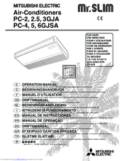 Mitsubishi Electric Mr. SLIM PC-4GJSA Operation Manual