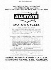 Sears, Roebuck and Co. Allstate 810.94010 Owner's Manual