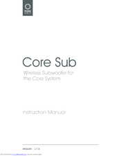 MASS FIDELITY Core Sub Instruction Manual