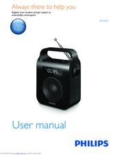 Philips AE2600 User Manual